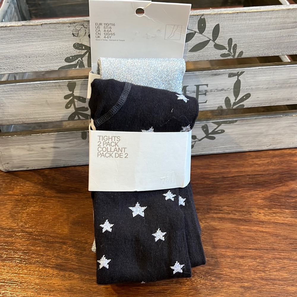 H&M 2 pack tights